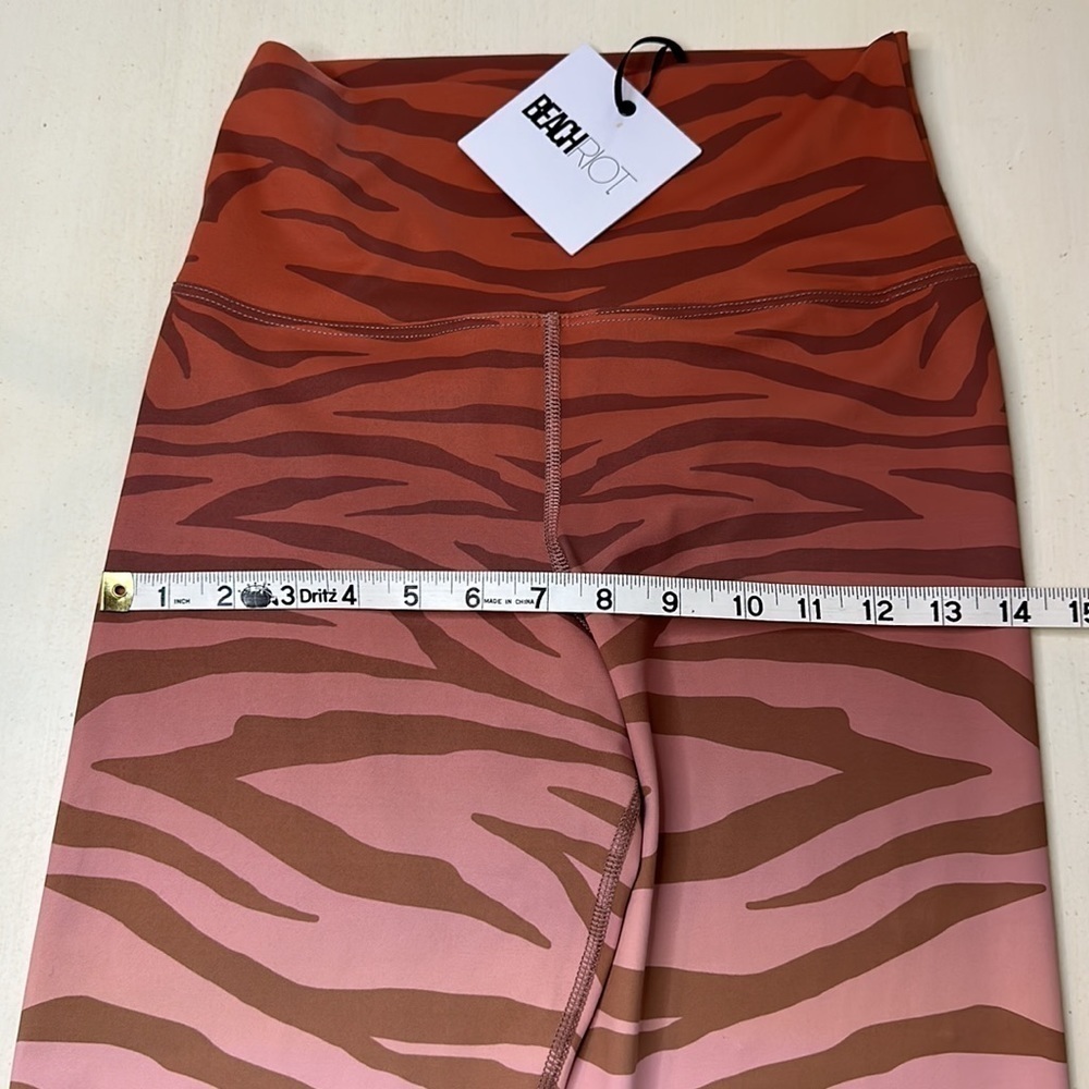 Beach Riot Pink and Brown Zebra Leggings - Picture 15 of 16